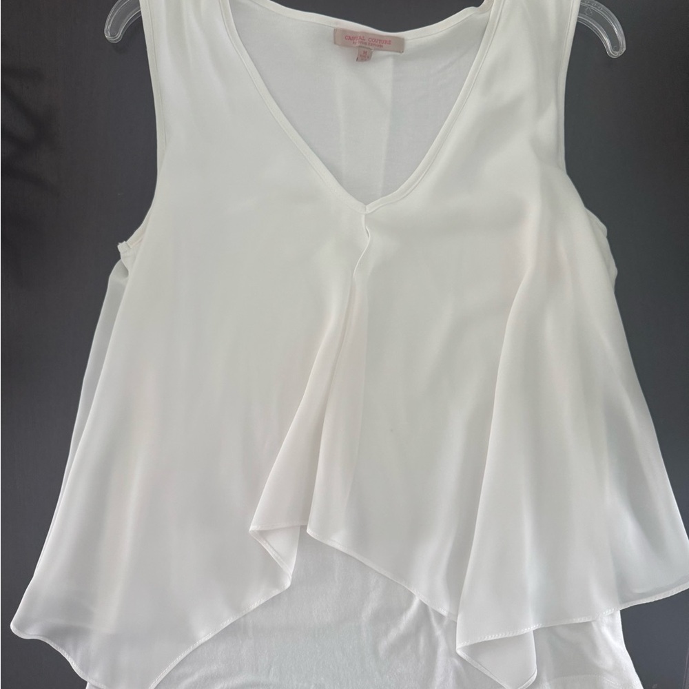 Casual couture by green envelope cream top
